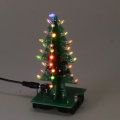 Assembled Christmas Tree RGB LED Color Light Electronic 3D Decoration Tree Children Gift Upgraded Ve
