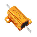 10pcs RX24 25W 8R 8RJ Metal Aluminum Case High Power Resistor Golden Metal Shell Case Heatsink Resis