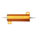 3pcs RX24 50W 10R 10RJ Metal Aluminum Case High Power Resistor Golden Metal Shell Case Heatsink Resi