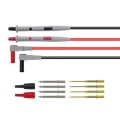 Cleqee P1503E Multimeter Test Probe Test Leads Kit with Tweezers To Banana Plug Cable Replaceable Ne