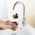 Zinc Alloy Automatic Infrared Sensor Kitchen Basin Sink Faucet Smart Touchless Sink Single Cold Tap