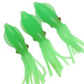 ZANLURE 3 Pcs 8cm Fishing Lure Rubber Squid Skirts Soft Baits Luminous Artificial Bait