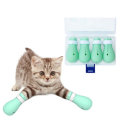 4pcs/set Anti-Scratch Cat Foot Shoes Silicone Pet Grooming Claws Cover