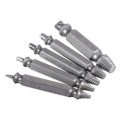 Drillpro 5pcs HSS Double Side Damaged Screw Extractor Out Remover Bolt Stud Tool