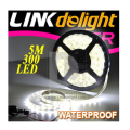 300 LED Super Bright 5050 SMD Waterproof White Flexible Strip 5M 12V