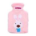 New 21x14cm Portable Hot Water Bottle Bag Creative Cute Cartoon Rabbit Hand Warm
