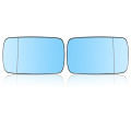Car Left And Right Side Heated Blue Wing Mirror Glass For BMW E39 E46 19982005