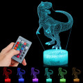 New 3D Illusion Night Light Touch Remote Control Home Decor Table Desk Sleeping