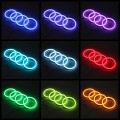 4Pcs Car Multi-Color RGB LED Angel Eyes Halo Ring Cotton Lights