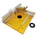 Aluminium Ally Woodworking Router Table Insert Plate Miter Gauge WorkBenches Wood Router Multifuncti