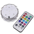 10 LED Colorful Waterproof Submersible Party Light With Remote Control