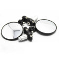 7/8inch 22mm Motorcycle Aluminum Handlebar Circular Foldable Mirrors