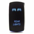 Blue Rocker Switch Backlit LED Rear Light For UTV Polaris RZR XP 900 1000 Ranger