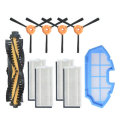 10pcs Replacements for Ecovacs N79 Vacuum Cleaner Parts Accessories Main Brush*1 Side Brushes*4 HEPA