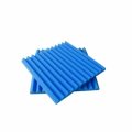 6PCS Acoustic Foam Panel Sound Stop Absorption Sponge Studio KTV 25x25x2cm (COLOR.: BLUE | TYPE: B)