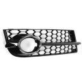 Front Fog Light Lamp Grille Grill Cover Honeycomb Hex RS Style Chrome Silver For Audi TT 8J 2006-201