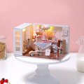 CUTE ROOM Camp Party Theme DIY Assembled Cute Doll House With Cover & Light
