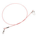 10Pcs 50cm Fishing Lures 316 Stainless Steel Wire Trace Leader Spinner Swivel Line