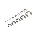 400pcs 304 Stainless Steel E-Clip External Retaining Snap Ring 1.5-15mm Assortment Set for Brushless