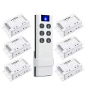 KTNNKG 6PCS 220V Single-channel LED Remote Control Switch without Wiring Switch Decoration Tool