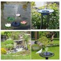 Outdoor LED Solar Powered Bird Bath Water Fountain Pump For Pool Garden Aquarium