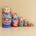 Matryoshka Set of 7 Nesting Dolls Madness Russian Wooden Dolls Toy