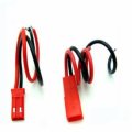 Excellway 10 Pairs 2 Pins JST Male & Female Connectors Plug Cable Wire Line 110mm Red