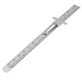 Machifit 6 Inch 0-150mm Stainless Steel Gauge Standard Rule Scale Depth Length Gauge Marking Measuri
