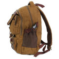 Men Women Vintage Canvas Backpack Large Capacity Multi-Pockets Rucksack Outdoor Travel Hiking Laptop