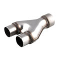 Universal Stainless Steel Exhaust Y-Pipe Piece Adapter 2.25" Single & 2.25" Dual