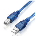2Pcs 30CM Blue USB 2.0 Type A Male to Type B Male Power Data Transmission Cable For UNO R3 MEGA 2560