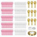 112Pcs Balloon Garland Arched Set Pink White Golden Balloon Bag For Girl Birthday Baby Shower Single