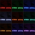 12V 8pcs 16 Color RGB 5050 LED Rock Light Under Body Underglow Atmosphere Music Lamp  RF Remote Cont