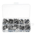 Suleve MXSN2 255pcs Stainless Steel Nylon Lock Nuts Full Nuts Washers Kit M4 M5 M6
