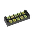 TB4505 600V 45A 5 Position Terminal Block Barrier Strip Dual Row Screw Block Covered W/ Removable Cl