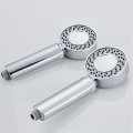 Double-sided Dual Function Shower Head Water Saving Round ABS Chrome Booster Bath Shower High Pressu