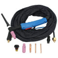 WP-17F 12Foot Air-Cool Tig Welding Torch Kit Complete Flexible Head Body Collet