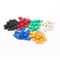 120pcs 2.54mm Jumper Caps Open Two-Way Connection Short-Circuit Connection Block Each 20 Black/Red/Y