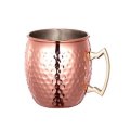 Stainless Steel Copper Plated Moscow Mule Mug 18oz Cocktails Iced Tea rinking Cup
