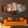 5Pcs Flower Tree Abstract Canvas Print Paintings Pictures Art Home Decor Unframed