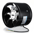 8 Inch 220V 80W Inline Duct Fan Booster Exhaust Blower Air Cooling Vent Stainless Steel Vane