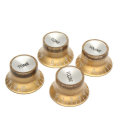 2 Volume& 2 Tone Gold Guitar Knob for LP/SG Style Electric Guitar