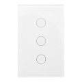 400W 10A WIFI Smart Wall Switch Ceiling Fan Controller Touch Panel Work with Alexa Google Home