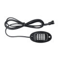 4PCS 12V RGB LED Mini Rock Light Under Body Lamp Turn Signal Break Voice RF Remote Control For Car M