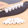ABS Guitar Parts Endpin with Abalone Dot Bridge End Pin for Acoustic Guitar