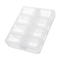 8 Slots Plastic Parts Storage Box Asjustable Case Home Organizer Screws Box