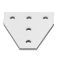 Machifit Aluminum 5 Holes T Shape Join Plate Corner Bracket for 2020 V-slot Aluminum Profile