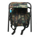 600D Max Load 150kg Oxford Cloth Folding Stool Multifunctional Storage Bag Backpack Chair Seat for C