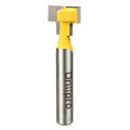 Drillpro RB21 1/4 Inch Shank Yellow T-Slot Cutter Wood Working Router Bit For 1/2 Inch Hex Bolt