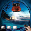 Portable Tent Fan LED Light Lamp with Remote USB Rechargeable Hanging Camping Lantern